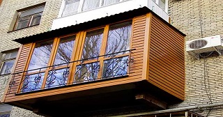 Внешняя отделка балкона Юбилейный цена от 1032 руб. м/2.